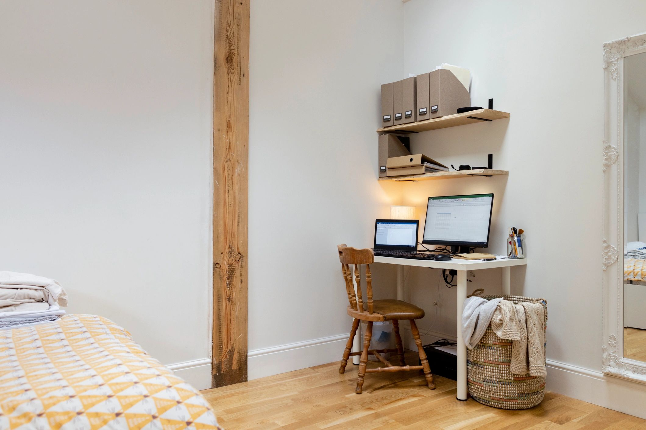Modern workspace used for creative marketing planning