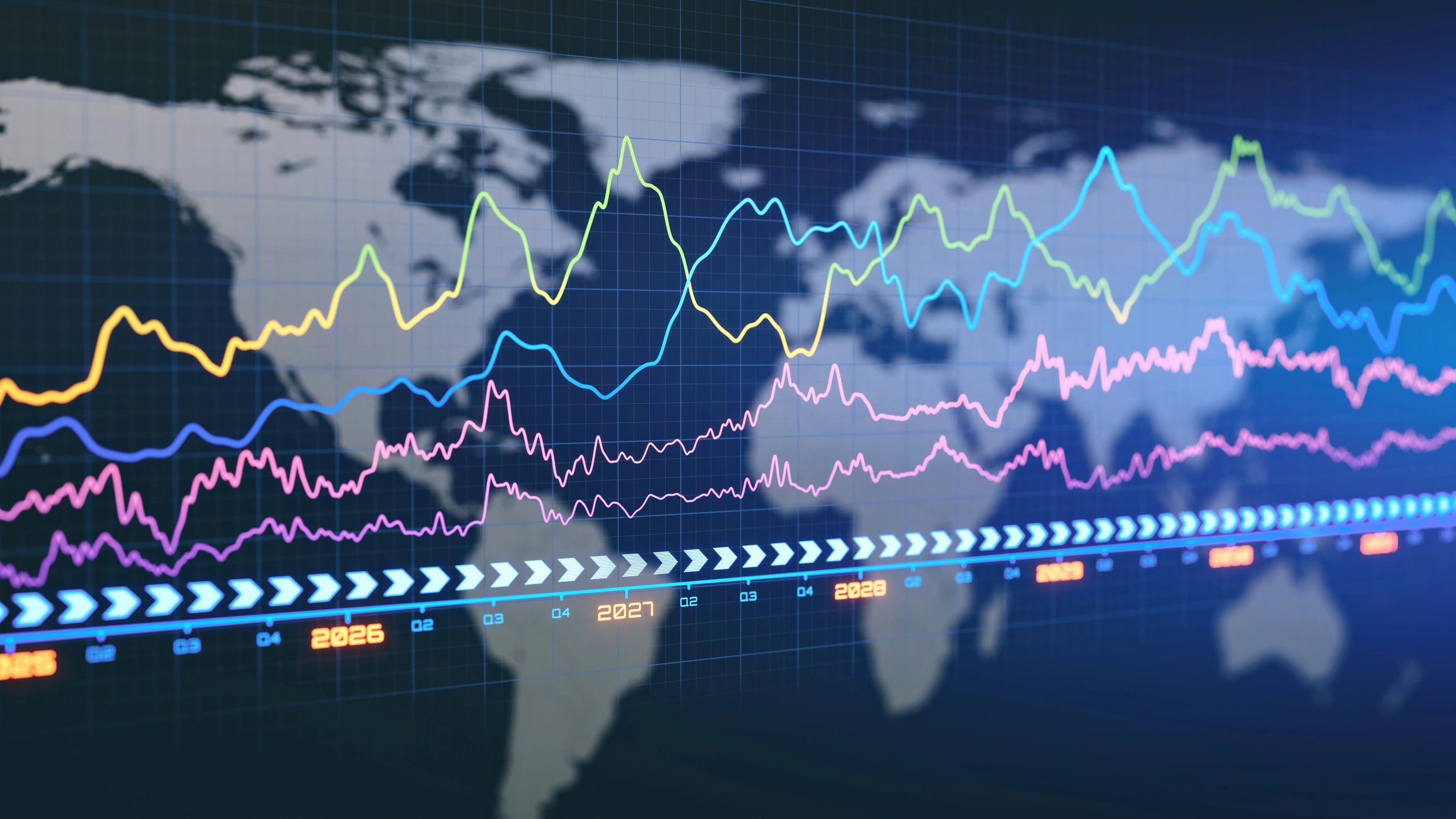 Digital analytics dashboard representing campaign performance