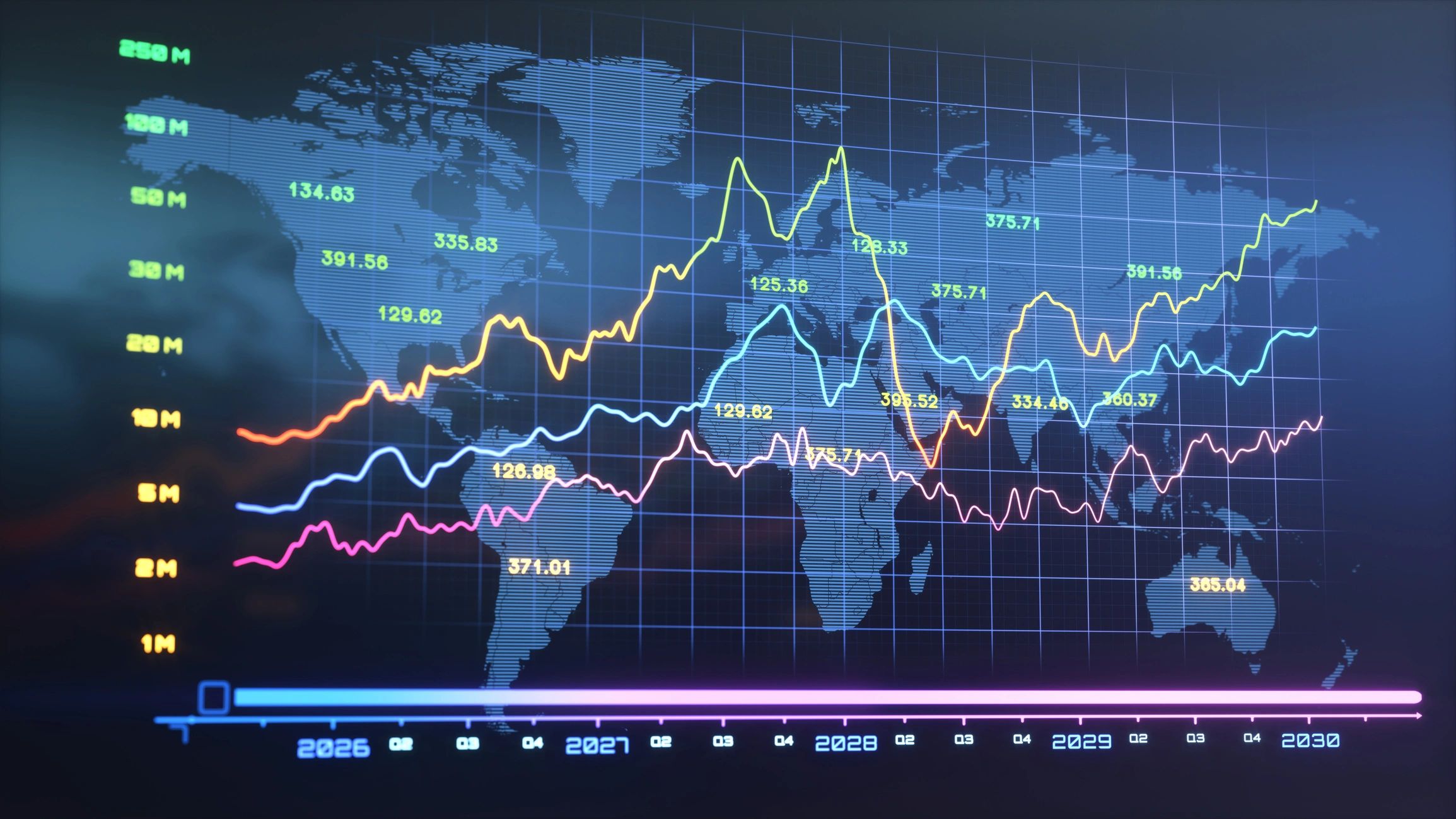 Analytics dashboard and campaign performance data on screen
